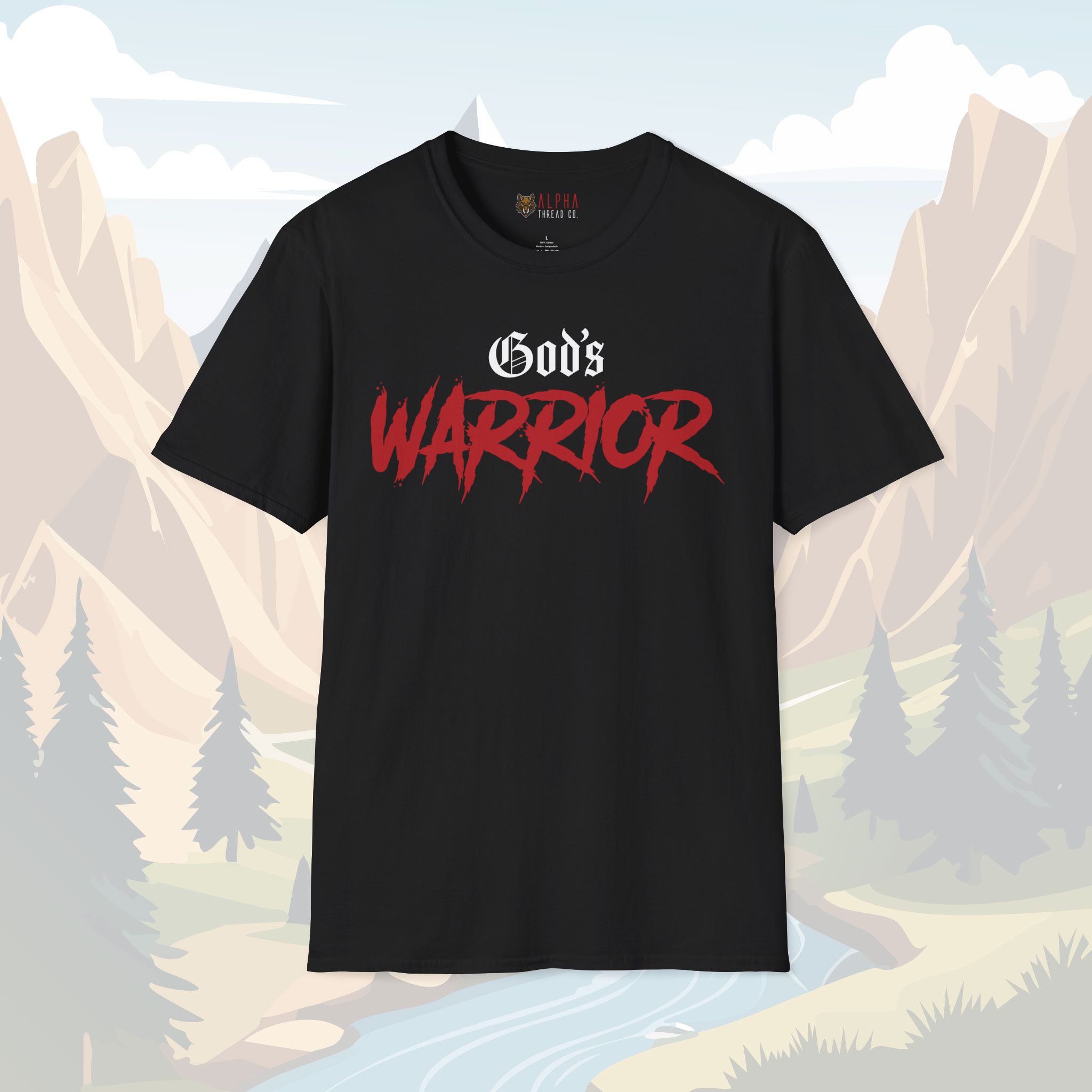Gods Warrior T-Shirt - Bold Faith and Strength Statement Tee