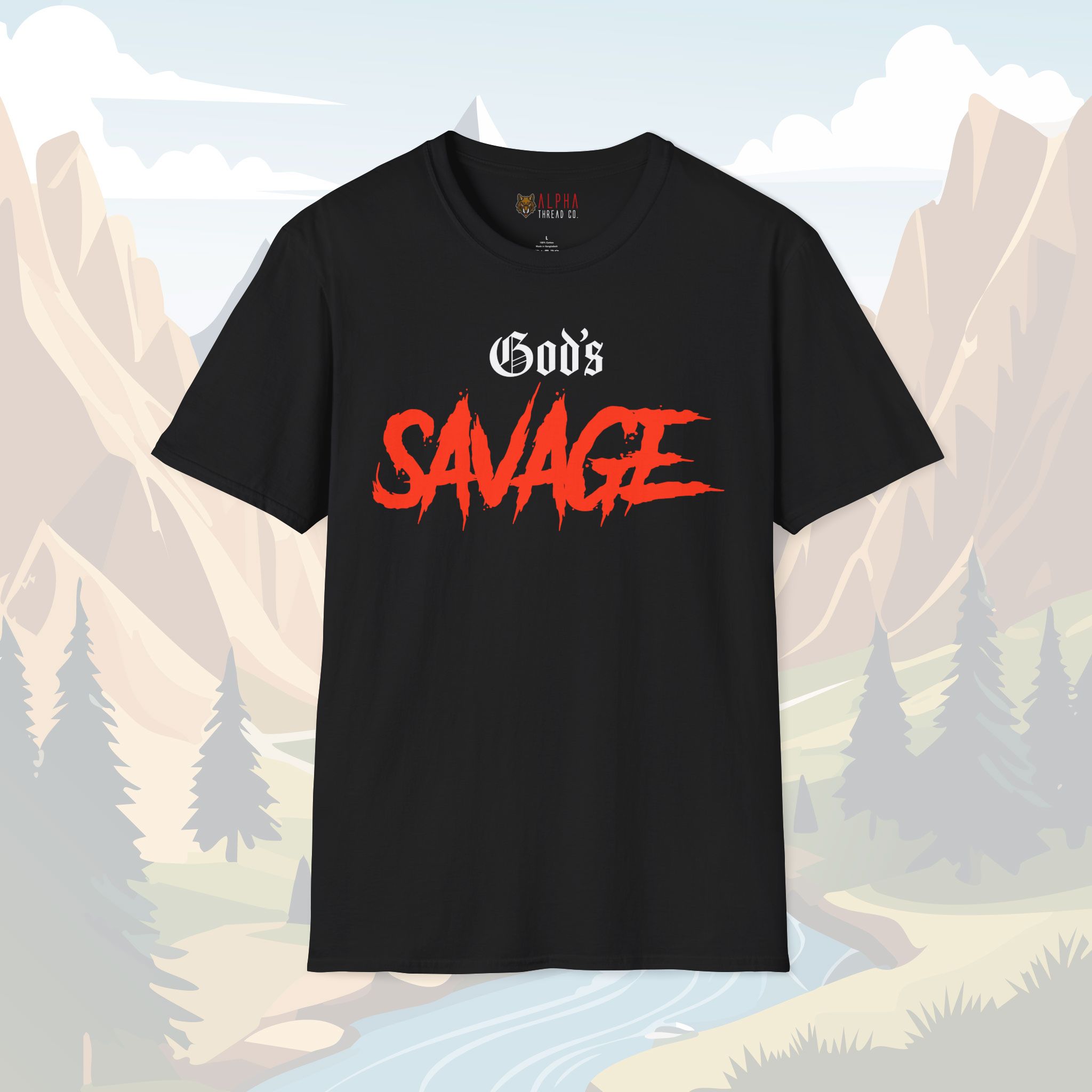 Gods Savage T-Shirt - Bold Faith and Fearless Strength Tee