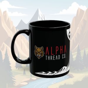 Gods Warrior Black Mug - 11oz Coffee Cup for Strength and Bold Faith - Image 4