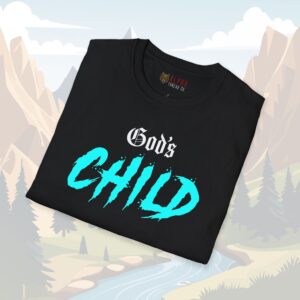 Gods Child T-Shirt - Bold Faith and Identity Statement Tee - Image 2