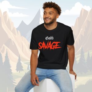 Gods Savage T-Shirt - Bold Faith and Fearless Strength Tee - Image 3