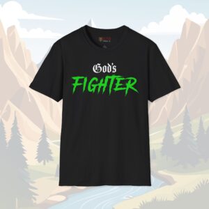 Gods Fighter T-Shirt - Bold Faith and Strength Statement Tee - Image 1