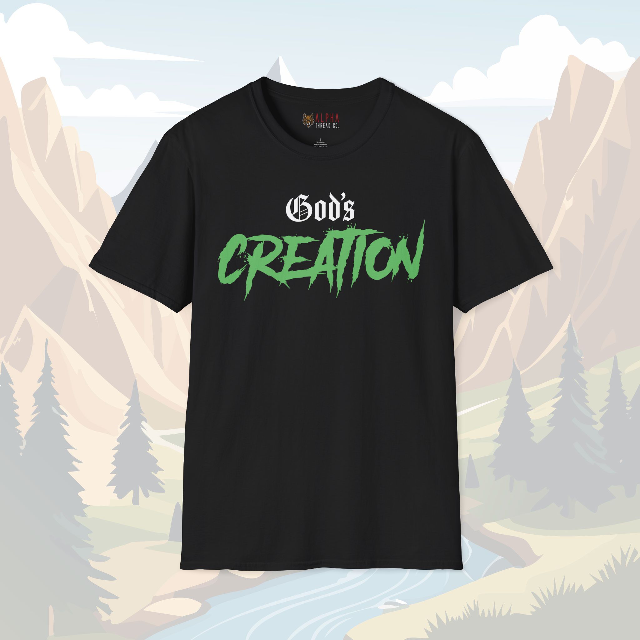 Gods Creation T-Shirt - Bold Faith and Purpose Statement Tee