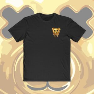 Coated in Gold Teddy Bear Tee – Premium Black Alpha Streetwear Shirt - Image 4